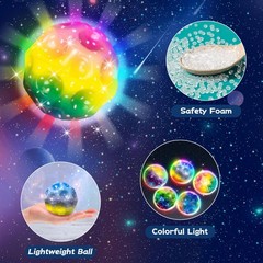 High Elasticity Ball Glow in Dark, Super High Bouncing Foam Balls for Adults …