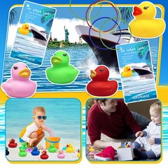 72 PCS Duck Cruise Kits Duck Tags Bands for Hiding Carnival, Duck Card Tags..