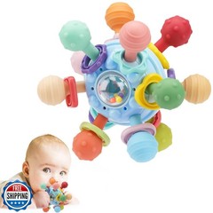 Baby Montessori Sensory Toys for 0-6 6-12 Months, Baby Teether Teething Toys