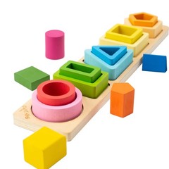 Montessori Toys for 1 2 3 Year Old Boys GirlsWooden Sorting & Stacking Toys f…