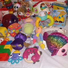 Baby Toddler Vtech, Fisher Price Bundle Lot of 40+ new Sensory Activity toy used
