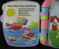 Fisher Price Pink Storybook Rhymes Electronic Book Letters Colors Shapes Numbers