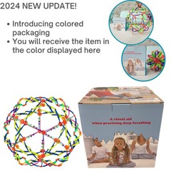 4E’s Novelty Expandable Breathing Ball Sphere – Breathing Visual, Fidget Toys…