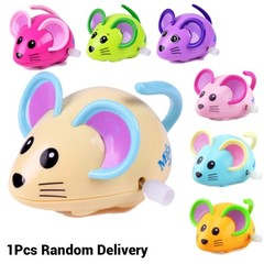 1 pc Cartoon Rat Wind Up Toy children Running Chain Clockwork Small Toys Baby
