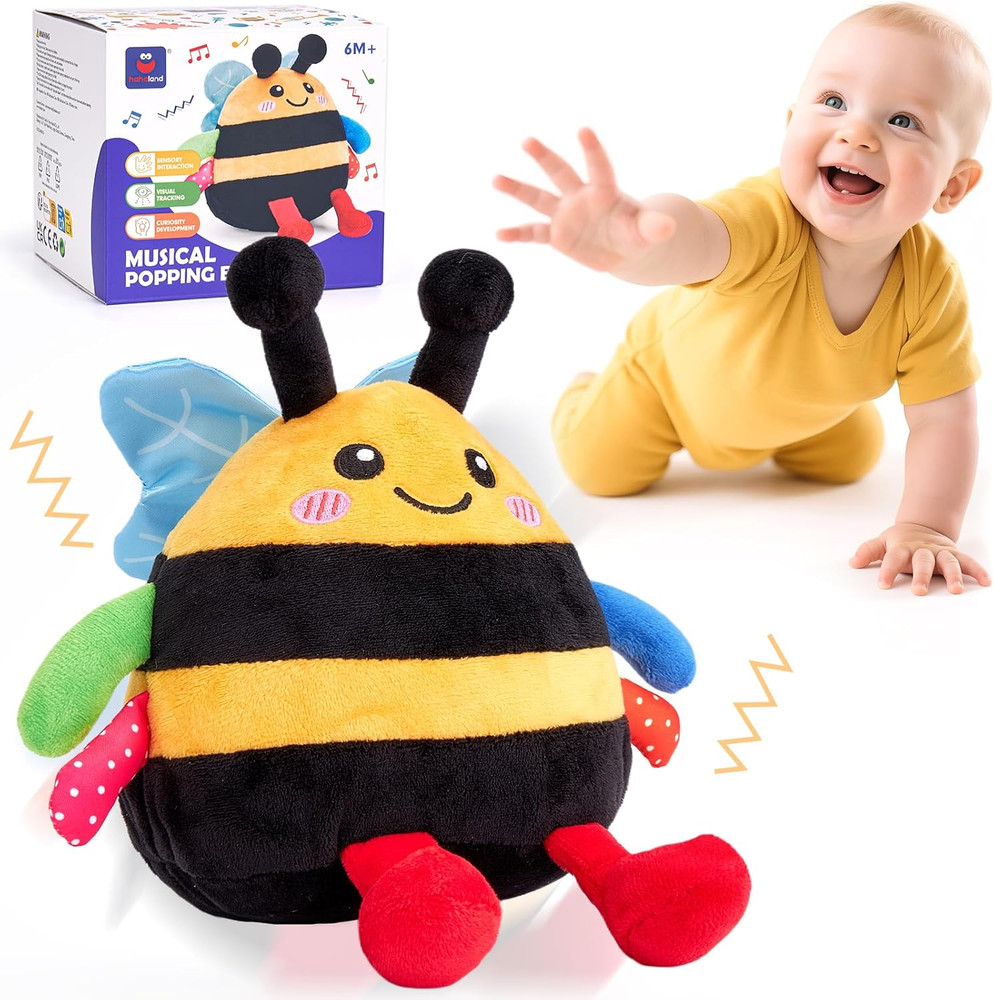 Baby Toy for 6 + 12 18 Months – Crawling Musical Dancing Bouncing Learning Bee P