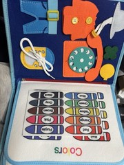 Montessori Busy Board for Toddlers Activity Book Fine Motor Skills Learning Toy