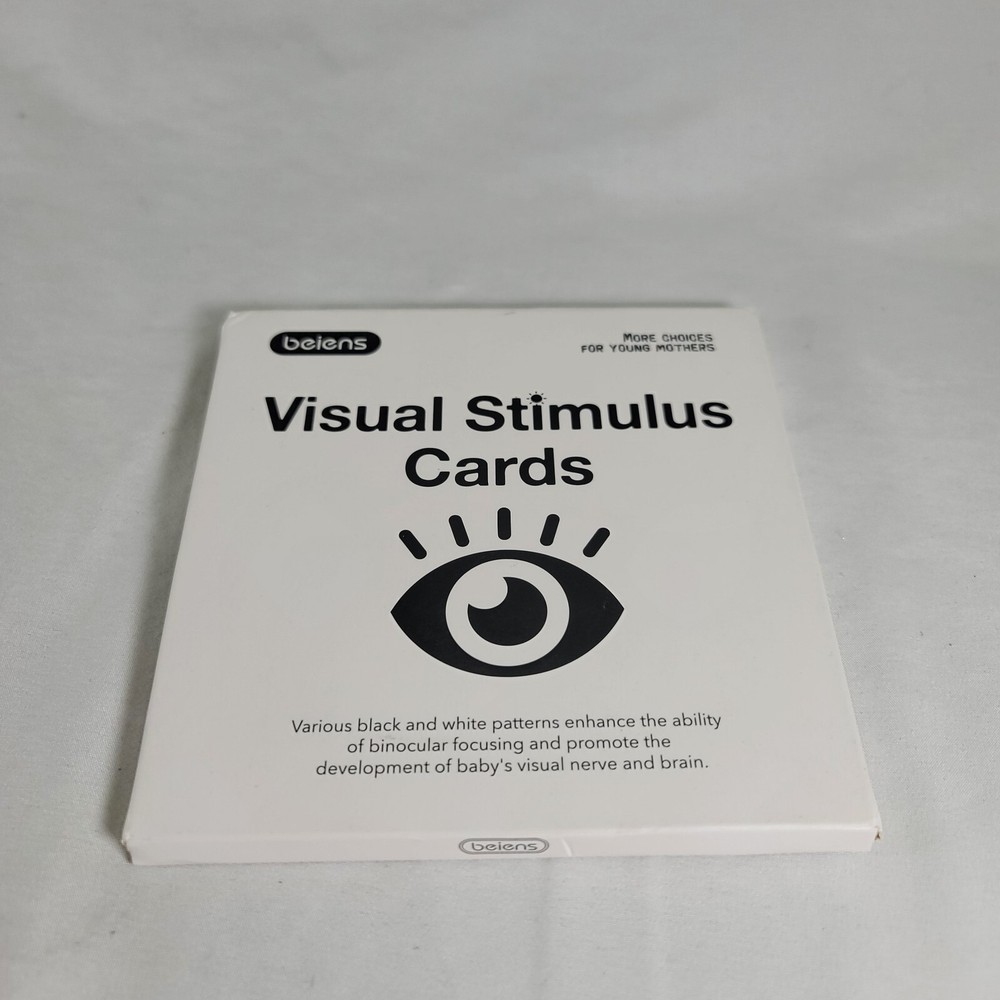 Beiens Visual Stimulus Cards for Babies(20) Double Sided Images Black & White