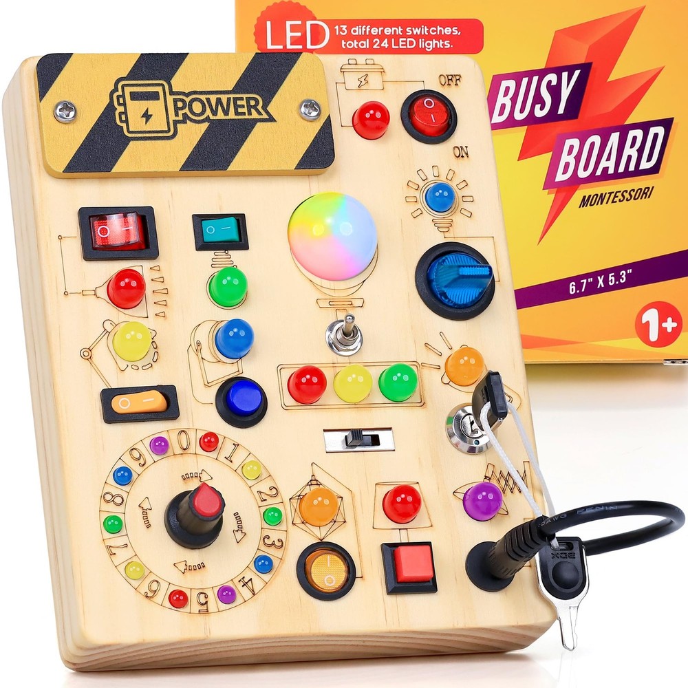 RichBoy Montessori Busy Board 37in1 LED Toy