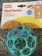 Oball rattle Ball ( 1 new )and Baby Toy Frog rings kids multicolor car wheels