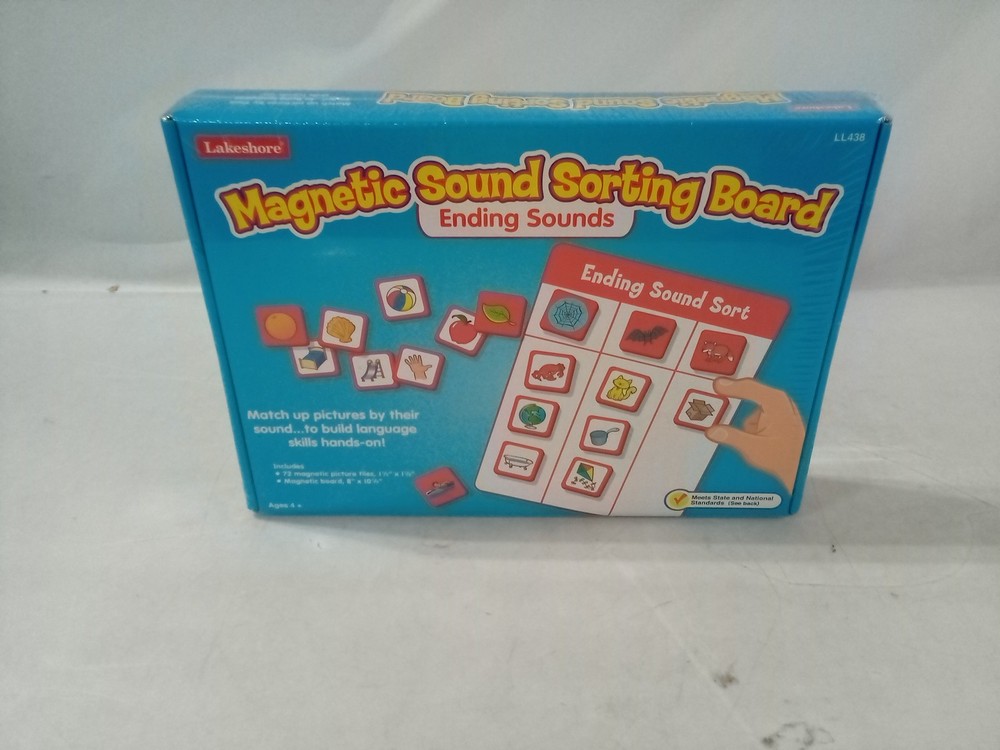 Lakeshore Ending Sounds Magnetic Sorting Board , 72 Pictures Tiles 1-1 2″