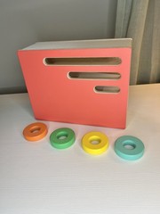 Lovevery Count & Slide Ring Chute Wooden Montessori Toy Months 19, 20, 21