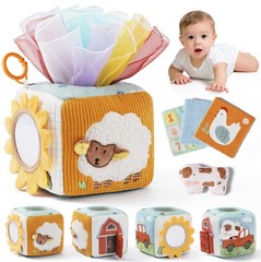 let’s make Baby Tissue Box Toy, Farm Montessori Sensory –