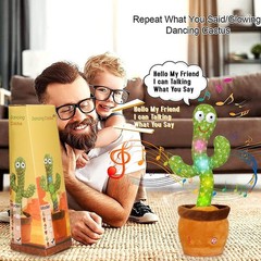 Interactive Dancing Cactus Toy – Mimics Speech, Fun Gift for Infants & Toddlers