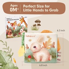 Baby Books 0-6 , Tummy Time Sensory Toys 6 to 12 Touch Feel Crinkle Book for…