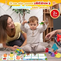 Sorting Toys for Toddlers, Learning Education Toys Montessori, Multiple Theme…