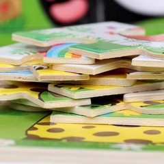 Wooden Jigsaw Puzzles for Kids Age 2 3 4 5 Toddler Puzzles Toys, Preschool Set 6