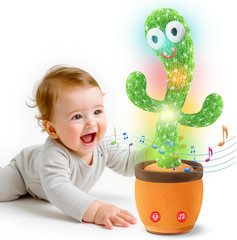 Dancing Talking Cactus Toy,Silly Toddler Baby Toys 1 2 Year Old Xmas Stocking St