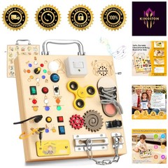 Interactive Montessori Busy Board for Kids: Engaging Cognitive Development Toy