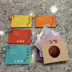 Lot Of 4 Lovevery Play Guide Books And Box Of Tactile Cards 0008