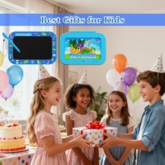 2Pack LCD Writing Tablet for Kids,10Inch Colorful Reusable Light&darkblue-10in