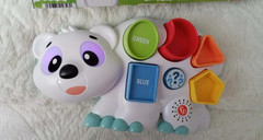 Fisher-Price Toddler Learning Toy Linkimals PUZZLIN SHAPES POLAR BEAR