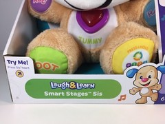 FISHER PRICE LAUGH & LEARN SMART STAGES SIS INTERACTIVE STUFFED PLUSH 6-36M NEW