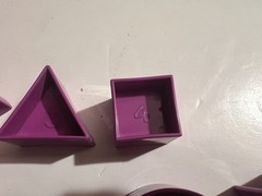 Tupperware Shape O Ball Sorter Toy Purple Shapes Pink Purple Ball Not Complete
