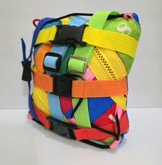 Teytoy Sensory Buckle Pillow -Toys for Toddlers, Travel Toy, Buckle Hook Zip Tie
