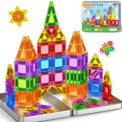 Magnetic Tiles Building Blocks Educational STEM Kids Toys Toddler Birthday Gift