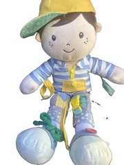 Linzy Soft Activity Learning Boy Doll Sensory Plush Buckle Zipper Lacing Toy