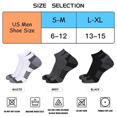 COOVAN 10 Pairs Mens Ankle Socks Men 10 Pack Low Cut Comfort Cushion Casual S…