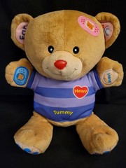 Vtech Care & Learn Plush Teddy Bear Patient Interactive Talks Sings VIDEO! NICE
