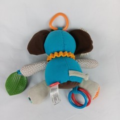 Skip Hop Elephant Plush Sensory Play Baby Lovey Security Teething Rattle Toy