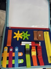 Montessori Busy Board for Toddlers Activity Book Fine Motor Skills Learning Toy