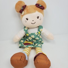 Linzy Toys Educational Rag Doll Toddler Learning Buttons Zipper Buckle Toy