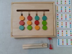Montessori Learning Toys Slide Puzzle Color & Shape Matching Brain Teasers Logic