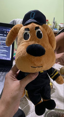 New Sheriff Labrador Dog Plush Toy Security Soft Stuffed Toys Children Gift
