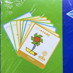 Wooden Pattern Blocks 130 Pieces Education & Development Create Patterns Ages 3+