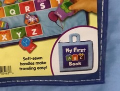 LAKESHORE LEARNING LETTERS ACTIVITY BOOK SOFT PLUSH ALPHABETS w/STORAGE BAG NEW