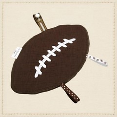 Baby Football Crinkle Toy Handmade / Football Montessori Baby Toy