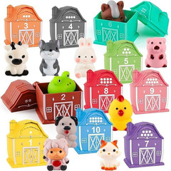 20-PC Farm Animal Finger Puppets for Kids – Montessori Counting Matching Toy Set