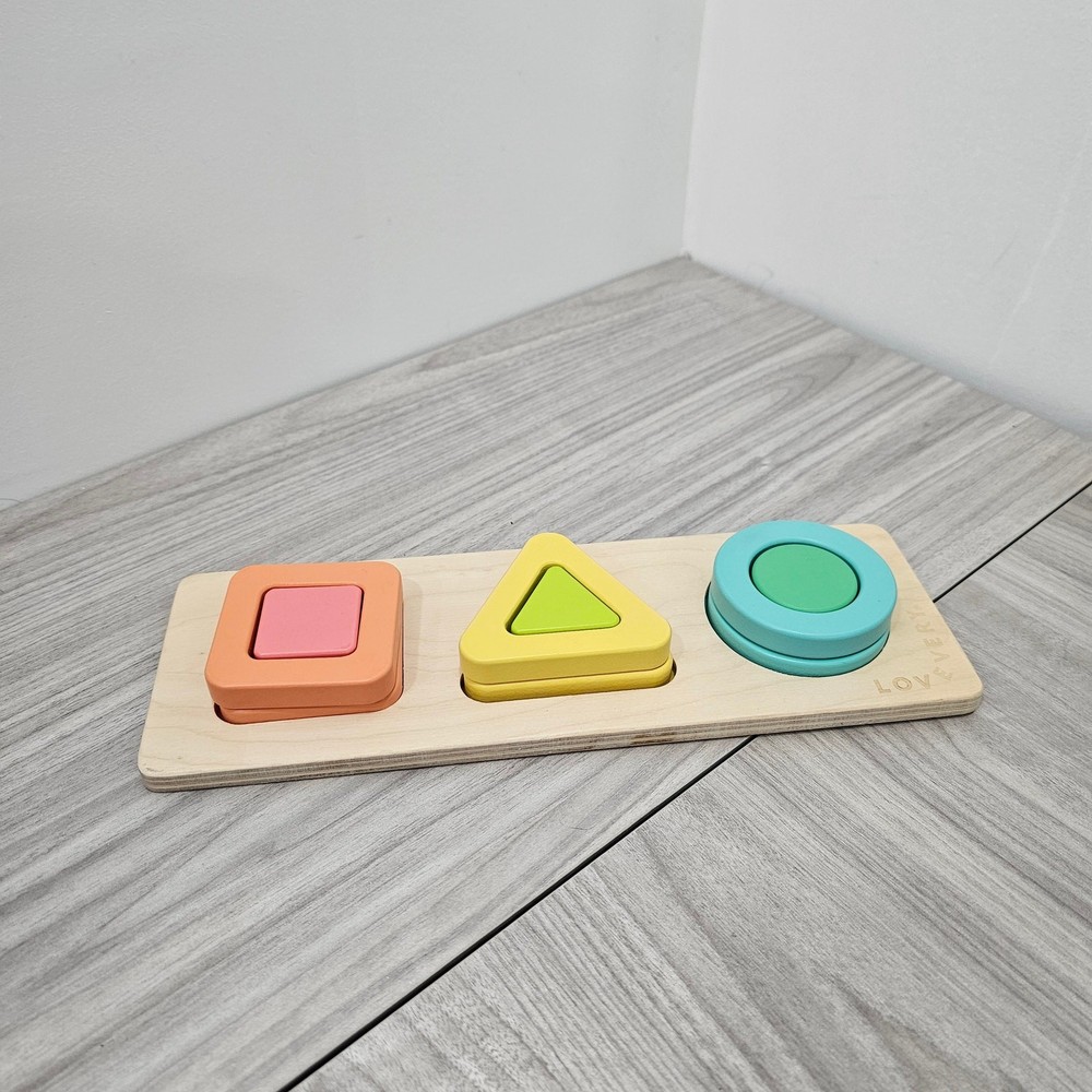 Lovevery Geo Shapes Puzzle From The Realist Play Kit Months 19 20 21 Toddler