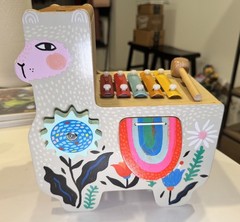 MANHATTAN TOY MUSICAL LLAMA WOODEN INSTRUMENT ACTIVITY TODDLER TOY W/ XYLOPHONE
