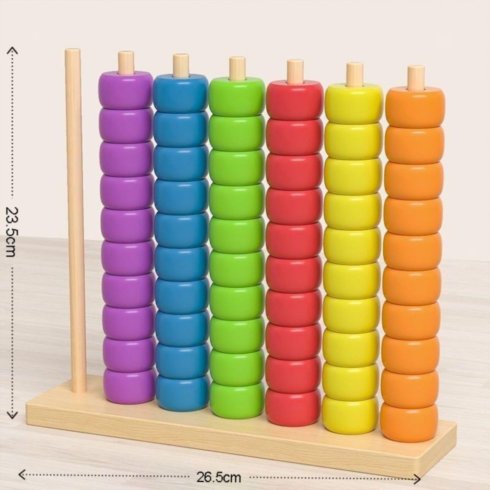 Color Matching Toy Wood Learning Activities Sensory Toy for Kids Counting