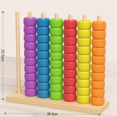 Color Matching Toy Wood Learning Activities Sensory Toy for Kids Counting
