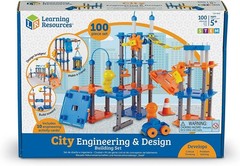 STEM Toy City Engineering Design Building Set 89 Pieces Kids Problem Solving