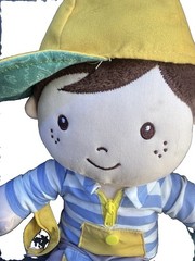 Linzy Soft Activity Learning Boy Doll Sensory Plush Buckle Zipper Lacing Toy