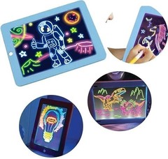 Chomunce 3D Luminous Drawing Board Magic Pad LED Light Up Glow Multi Flash Mode