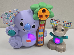 Lot of 2 – Fisher PriLinkimals Linkamals Counting Koala and Moose