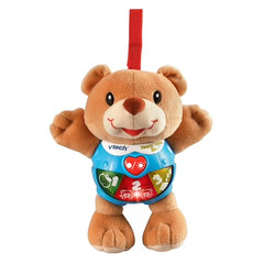 VTech Happy Lights Bear, Brown soft fur